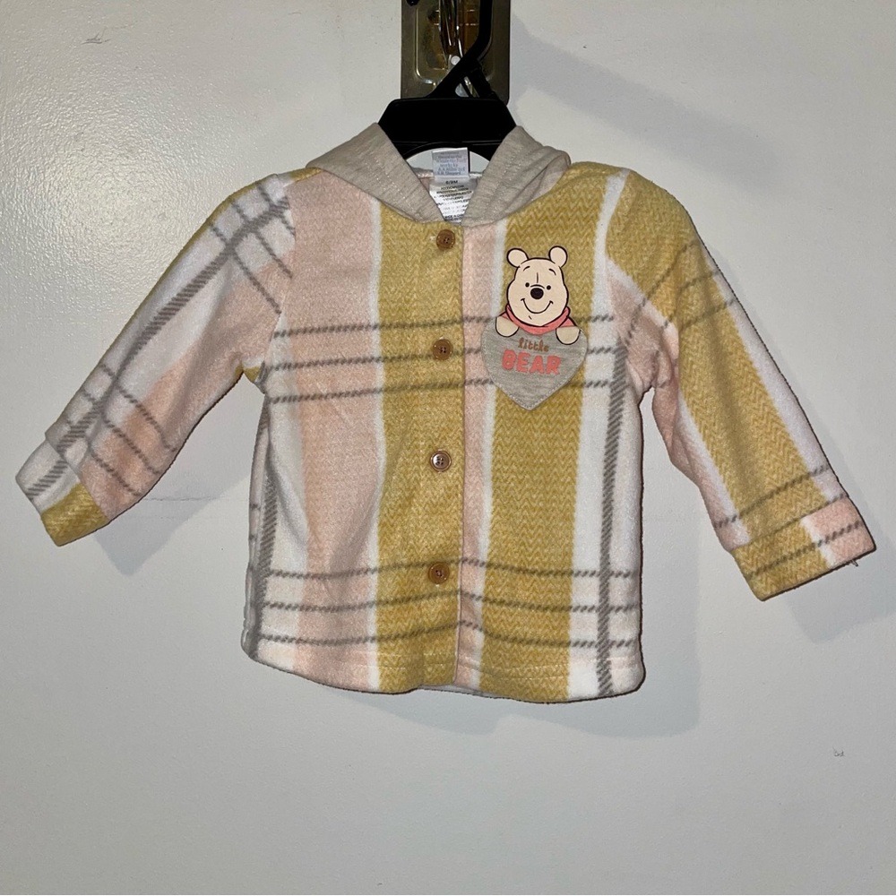 Plaid Baby Pooh Bear Jacket
